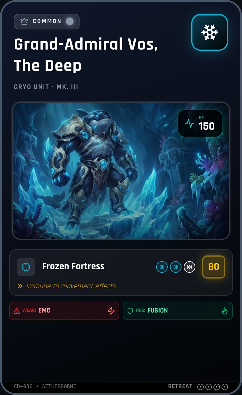 Grand-Admiral Vos, The Deep